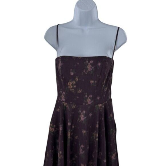 Tuckernuck NEW Purple Amethyst Rosette Naomi A Line Floral Maxi Dress Size XL - Picture 4 of 10